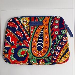 Vera Bradley Multicolor Paisley Neoprene Tech & Accessories Sleeve